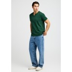 Funky Buddha The Essentials Ανδρικό Κοντομάνικο T-Shirt Πράσινο