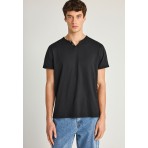 Funky Buddha The Essentials Ανδρικό Κοντομάνικο T-Shirt Μαύρο