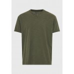 Funky Buddha The Essentials Ανδρικό Κοντομάνικο T-Shirt Χακί