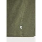 Funky Buddha The Essentials Ανδρικό Κοντομάνικο T-Shirt Χακί