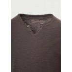 Funky Buddha The Essentials Ανδρικό Κοντομάνικο T-Shirt Καφέ