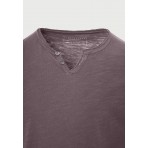 Funky Buddha The Essentials Ανδρικό Κοντομάνικο T-Shirt Καφέ