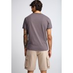 Funky Buddha The Essentials Ανδρικό Κοντομάνικο T-Shirt Καφέ