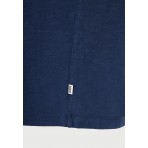 Funky Buddha The Essentials Ανδρικό Κοντομάνικο T-Shirt Μπλε Σκούρο