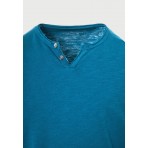 Funky Buddha The Essentials Ανδρικό Κοντομάνικο T-Shirt Τυρκουάζ