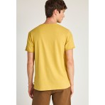 Funky Buddha The Essentials Ανδρικό Κοντομάνικο T-Shirt Κίτρινο