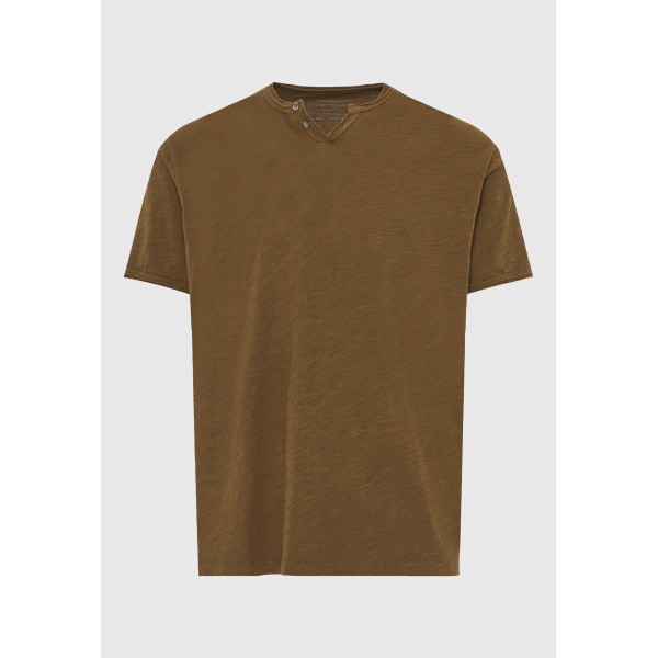 Funky Buddha Ανδρική Μπλούζα Κοντό Μανίκι Basic (FBM013-004-04-WOOD)