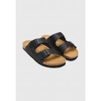 Funky Buddha Ανδρικά Σανδάλια (FBM013-004-08-BLACK)