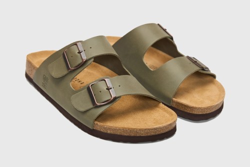 Funky Buddha Leather Σανδάλια (FBM013-004-08-SAGE-GREEN)