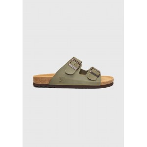 Funky Buddha Leather Σανδάλια (FBM013-004-08-SAGE-GREEN)