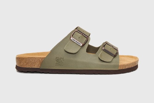 Funky Buddha Leather Σανδάλια (FBM013-004-08-SAGE-GREEN)