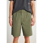 Funky Buddha Ανδρική Βερμούδα Chino Χακί