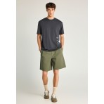 Funky Buddha Ανδρική Βερμούδα Chino Χακί