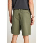 Funky Buddha Ανδρική Βερμούδα Chino Χακί
