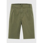 Funky Buddha Ανδρική Βερμούδα Chino Χακί