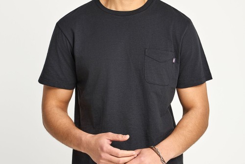 Funky Buddha Chest Pocket T-Shirt Ανδρικό (FBM013-005-04-BLACK)