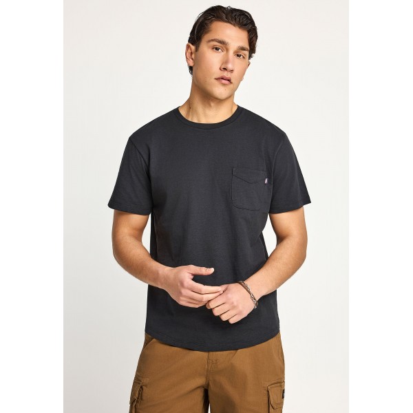 Funky Buddha T-Shirt Με Τσέπη Στο Στήθος (FBM013-005-04-BLACK)