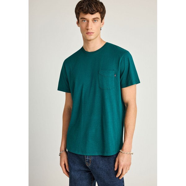 Funky Buddha T-Shirt Με Τσέπη Στο Στήθος (FBM013-005-04-EMERALD)