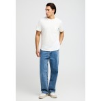 Funky Buddha Ανδρικό Κοντομάνικο T-Shirt Εκρού