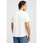 Funky Buddha Ανδρικό Κοντομάνικο T-Shirt Εκρού