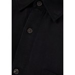 Funky Buddha Ανδρικό Κοντομάνικο Πουκάμισο Μαύρο