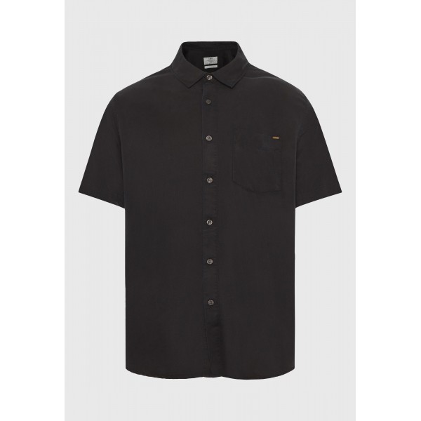 Funky Buddha Ανδρικό Πουκάμισο Basic (FBM013-005-05-BLACK)