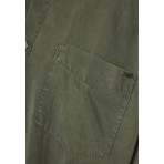 Funky Buddha Ανδρικό Κοντομάνικο Πουκάμισο Χακί