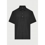 Funky Buddha Ανδρικό Κοντομάνικο T-Shirt Πόλο Μαύρο