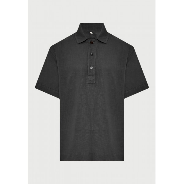 Funky Buddha Ανδρική Μπλούζα Με Γιακά Πόλο (FBM013-005-11-BLACK)