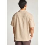 Funky Buddha Ανδρικό Κοντομάνικο Polo T-Shirt Μπεζ