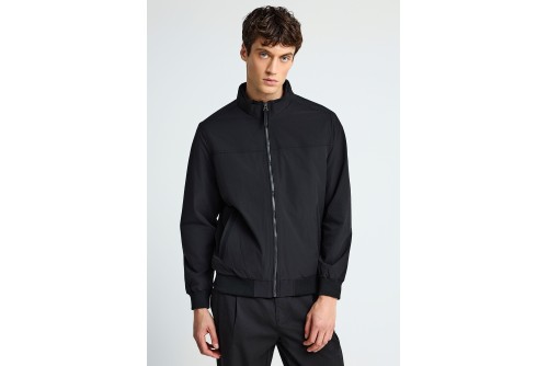 Funky Buddha Μπουφάν Bomber Ανδρικό (FBM013-006-01-BLACK)