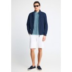 Funky Buddha Ανδρικό Μπουφάν Bomber Μπλε Σκούρο