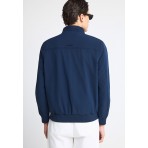 Funky Buddha Ανδρικό Μπουφάν Bomber Μπλε Σκούρο