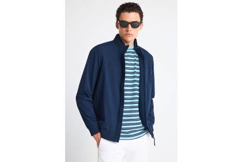 Funky Buddha Μπουφάν Bomber Ανδρικό (FBM013-006-01-NAVY)