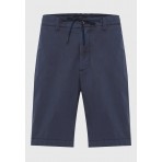 Funky Buddha Ανδρική Βερμούδα Chino Μπλε Σκούρο