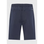 Funky Buddha Ανδρική Βερμούδα Chino Μπλε Σκούρο