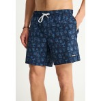 Funky Buddha Ανδρικό Μαγιό Σορτς Μπλε Σκούρο, Γαλάζιο