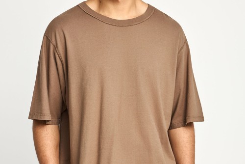 Funky Buddha Ανδρική Μπλούζα Κοντό Μανίκι Basic (FBM013-008-04-WOOD)