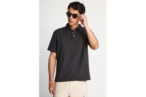 Funky Buddha Polo Ανδρικό (FBM013-008-11-ANTHRACITE)