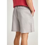 Funky Buddha Ανδρική Βερμούδα Chino Γκρι