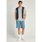 Funky Buddha Ανδρική Βερμούδα Chino Ίντιγκο