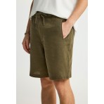 Funky Buddha Ανδρική Βερμούδα Chino Χακί