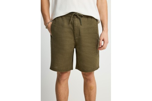 Funky Buddha Linen Βερμούδα Chino Ανδρική (FBM013-009-03-KHAKI)