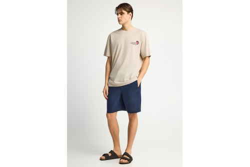 Funky Buddha Linen Βερμούδα Chino Ανδρική (FBM013-009-03-NAVY)