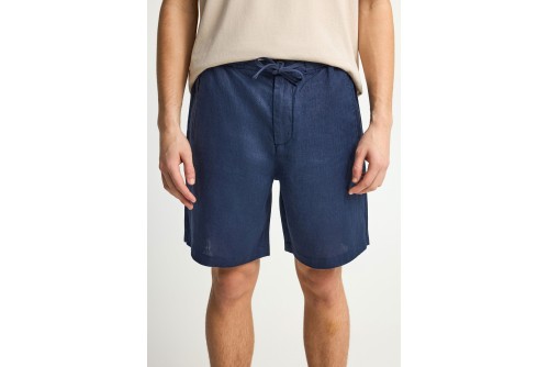 Funky Buddha Linen Βερμούδα Chino Ανδρική (FBM013-009-03-NAVY)