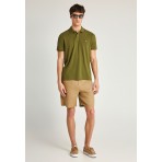 Funky Buddha Ανδρική Βερμούδα Chino Μπεζ