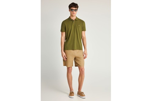 Funky Buddha Linen Βερμούδα Chino Ανδρική (FBM013-009-03-WARM-SAND)