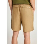 Funky Buddha Ανδρική Βερμούδα Chino Μπεζ