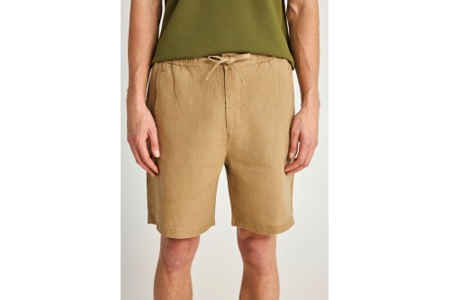 Funky Buddha Linen Βερμούδα Chino Ανδρική (FBM013-009-03-WARM-SAND)
