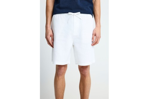 Funky Buddha Linen Βερμούδα Chino Ανδρική (FBM013-009-03-WHITE)